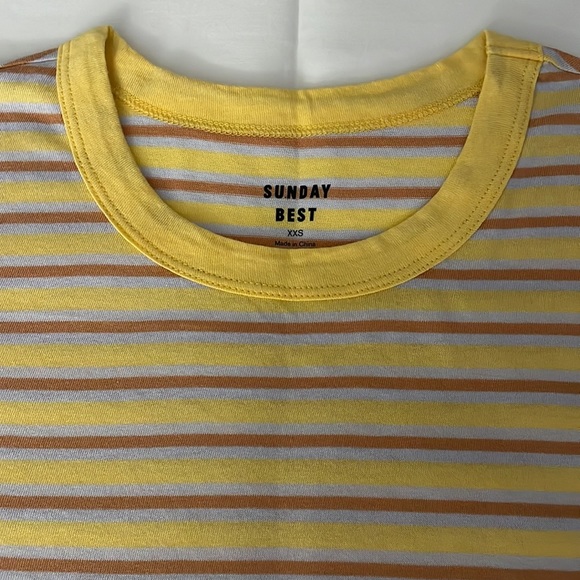 Aritzia Sunday Best stripped t-shirt XXS - Picture 6 of 6